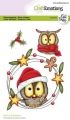 CraftEmotions Stempel - Clear Stamps A6 - Owls 4 Christmas Carla Creaties