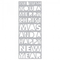 Hero Arts Stanze Slimline Christmas and New Year Cover Plate