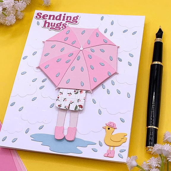 Bild 3 von Spellbinders DANCIN' IN THE RAIN ETCHED DIES FROM THE OUT AND ABOUT COLLECTION - Stanz-Set