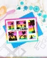 Bild 8 von Waffle Flower Postage Collage Tropical Sunset Stamp Set - Stempel-Set