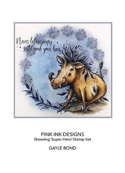 Bild 4 von Pink Ink Designs - Stempel Andy Warthog - Wildschwein