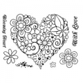 Bild 1 von WOODWARE Clear Stamps  Clear Magic Singles Blooming Heart - Blumen Herz