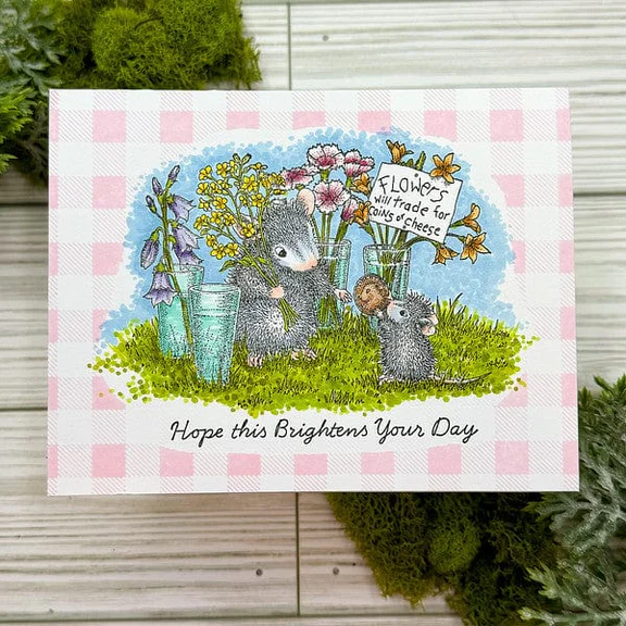 Bild 2 von Spellbinders Flower Market Cling Rubber Stamp Set - House Mouse Stempelgummi