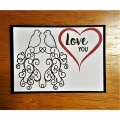 Bild 4 von Crackerbox & Suzy Stamps Cling - Gummistempel  Love Birds - Tauben