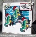Bild 5 von Whimsy Stamps Clear Stamps  - Christmas Tidings - Weihnachten Fische