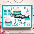 Bild 8 von Waffle Flower  Postage Collage Cupcake Stencil - Stencil-Set