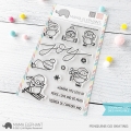 Mama Elephant - Clear Stamps PENGUINS GO SKATING