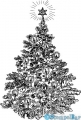 StempelBar Stempelgummi Großer Weihnachtsbaum