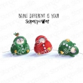 Gummistempel Stamping Bella Cling Stamp SNOWSUIT PENGUINS