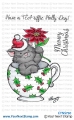 Your Next Stamp Clear Stamp - Tea-Riffic Holly Day Stamp Set