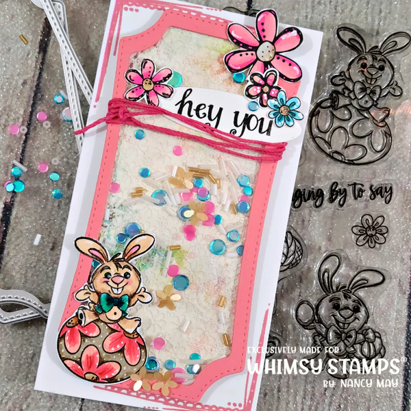 Bild 4 von Whimsy Stamps Clear Stamps - Hoppy Easter Bunny - Ostern Hase