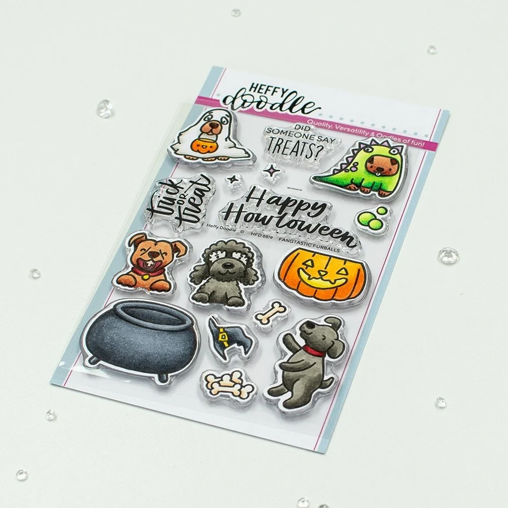 Bild 1 von Heffy Doodle Clear Stamps Set - Fangtastic Furballs - Stempel Halloween