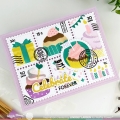 Bild 22 von Waffle Flower  Postage Collage Cupcake Stencil - Stencil-Set