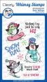 Whimsy Stamps Clear Stamps - Snow Fun Penguins - Schnee Pinguine