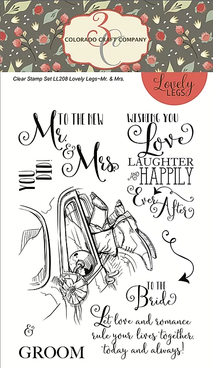 Colorado Craft Company Clear Stamps - Lovely Legs~Mr. & Mrs.