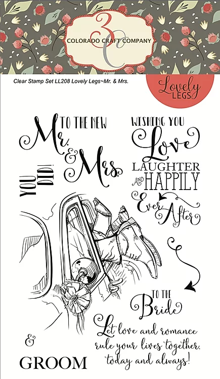 Bild 1 von Colorado Craft Company Clear Stamps - Lovely Legs~Mr. & Mrs.