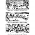 Tim Holtz Stempelgummis Holiday Scenes