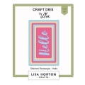 LISA HORTON - Stanzen - Stitched Rectangle Hello