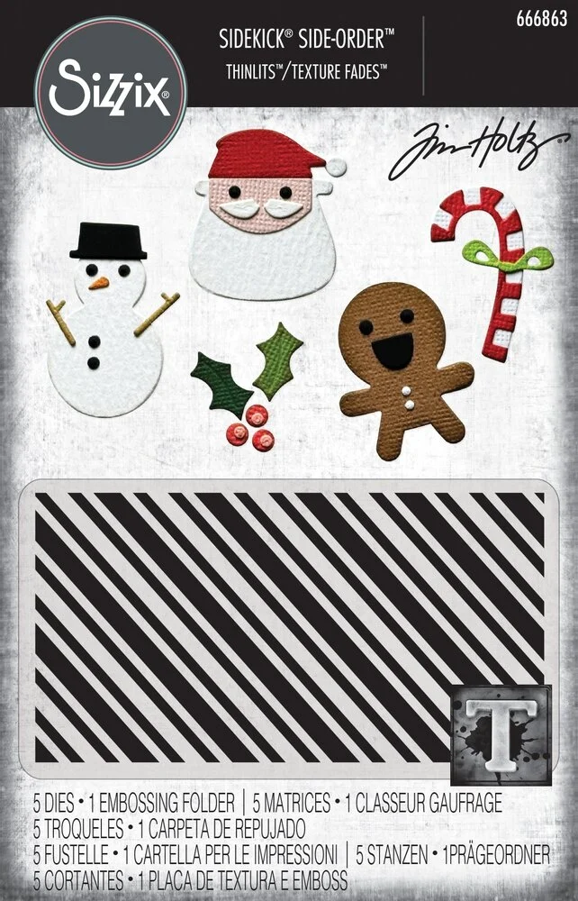 Bild 1 von 2D TF Embossing Folder Thinlit Set Vault Side Order Christmas Minis by Tim Holtz