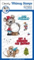 Whimsy Stamps Clear Stamps  - No Peeking Mice - Maus