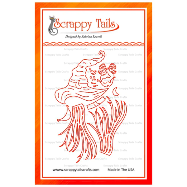 Bild 2 von Scrappy Tails Stanz-Set  - Scary Witch Add-On for A7 Pumpkin Pop Up Card