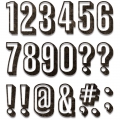 Bild 2 von Sizzix Thinlits Dies Stanzschablone By Tim Holtz Alphanumeric Shadow Numbers