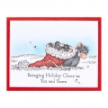 Bild 2 von Spellbinders  Christmas Friends   Cling Rubber Stamp Set - House Mouse Stempelgummi