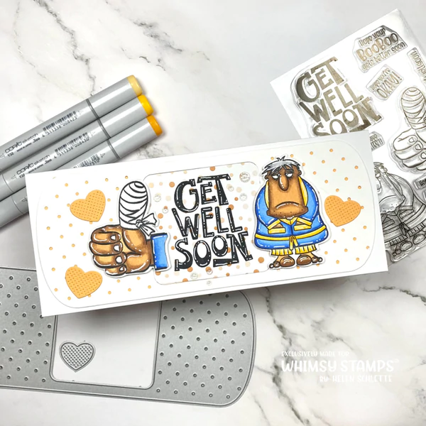 Bild 10 von Whimsy Stamps Clear Stamps  - BooBoo Manflu - Gute Besserung