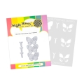 Bild 1 von Waffle Flower Multiple Butterflies Die-n-stencil - Schmetterlinge und Schablone