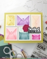 Bild 6 von Waffle Flower Postage Collage Envelope Die - Stanze