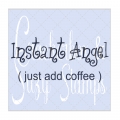 Crackerbox & Suzy Stamps Cling - Gummistempel Add Coffee