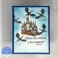 Bild 3 von Crackerbox & Suzy Stamps Cling - Gummistempel Castle of Hogwarts