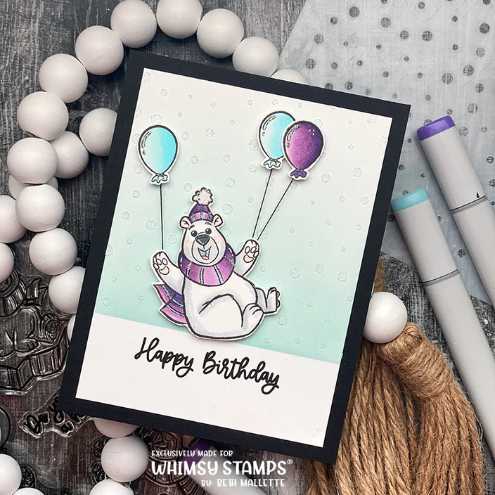Bild 8 von Whimsy Stamps Clear Stamps - Polar Bear Birthday