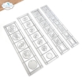 Bild 1 von Elizabeth Crafts Design Metallschablone PLANNER ESSENTIALS Postage Stamps Strips