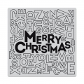 Hero Arts Cling Stamp - Merry Christmas Letter Bold Prints