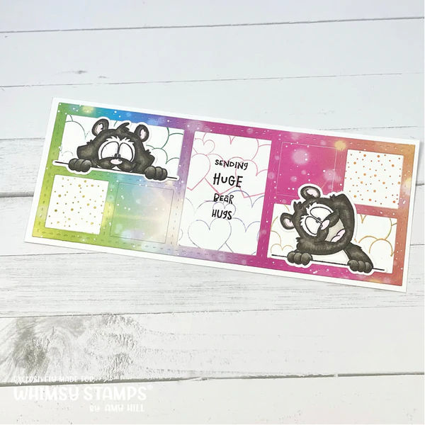 Bild 15 von Whimsy Stamps Clear Stamps - Panda Peekers