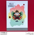 Bild 2 von Gummistempel Stamping Bella Cling Stamp MINI ODDBALL BUTTERFLY GIRL RUBBER STAMP