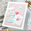 Bild 19 von Waffle Flower  Postage Collage Cupcake Stencil - Stencil-Set