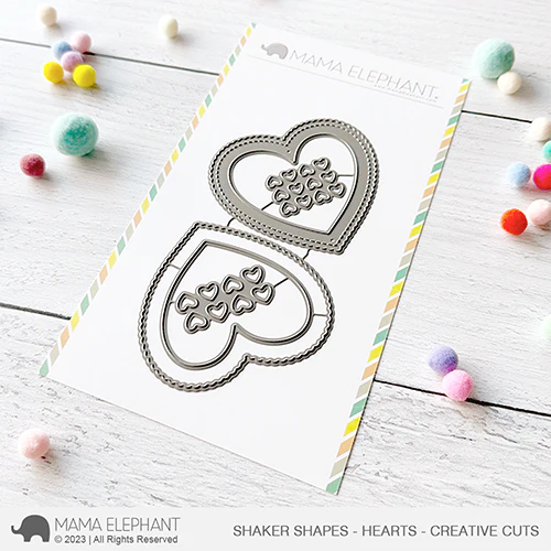 Bild 1 von Mama Elephant - SHAKER SHAPES - HEARTS - CREATIVE CUTS - Stanzen Schüttelelement