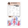 Art Impressions Stamp Set - Watercolor Little Angels Set