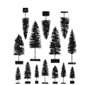 Tim Holtz Stempelgummis Bottlebrush Trees