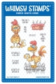 Bild 1 von Whimsy Stamps Clear Stamps - Rooster Birthday