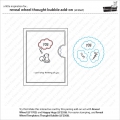 Bild 6 von Lawn Fawn Cuts  - Stanzschablone Reveal Wheel Add-On Thought Bubble