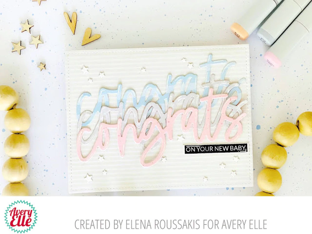 Bild 5 von Avery Elle Clear Stamps - Big Congrats - Glückwunsch