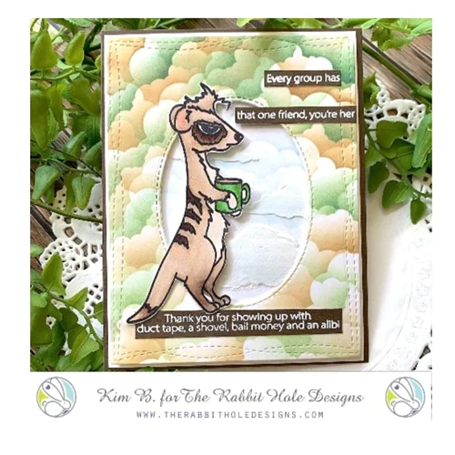 Bild 2 von The Rabbit Hole Designs Clear Stamps  - Caffeinated - Meerkat - Erdmännchen