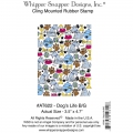 Gummistempel Whipper Snapper Cling Stamp Dog's Life Background