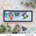 Bild 2 von Whimsy Stamps Clear Stamps - Snow Fun Penguins - Schnee Pinguine