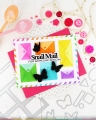Bild 8 von Waffle Flower Postage Collage Envelope Stencil - Stencilschablone 