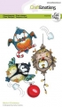 CraftEmotions Stempel - Clear Stamps A6 - Birds 4 Christmas Carla Creaties