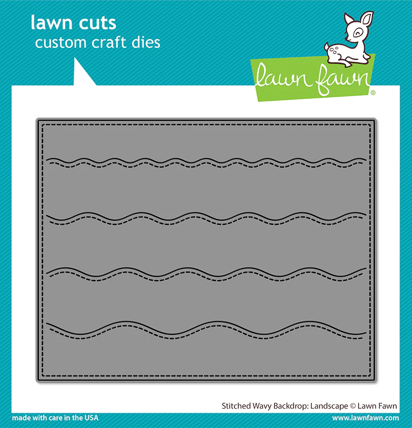 Bild 1 von Lawn Fawn Cuts  - Stanzschablone Stitched Wavy Backdrop: Landscape